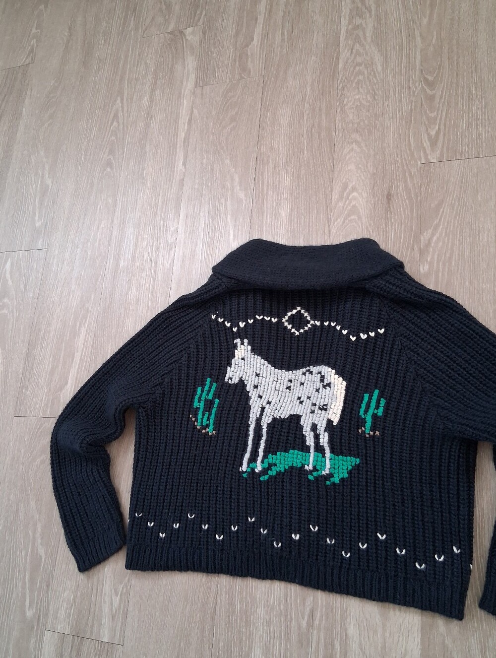 The Great Equestrian Lodge Cardigan In Navy - Picture 7 of 16